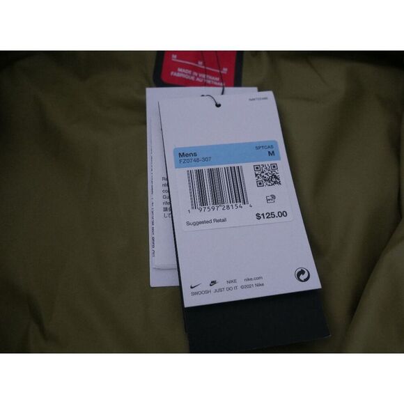 Nike Men’s Tech Woven Utility Vest Green Zip-Up UPF 40+ Jacket Size M - Picture 5 of 7